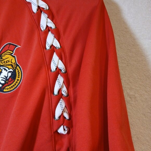 Firstar NHL Ottawa Senators Long Sleeve Shirt - Size XL hockey lace side - Picture 2 of 7